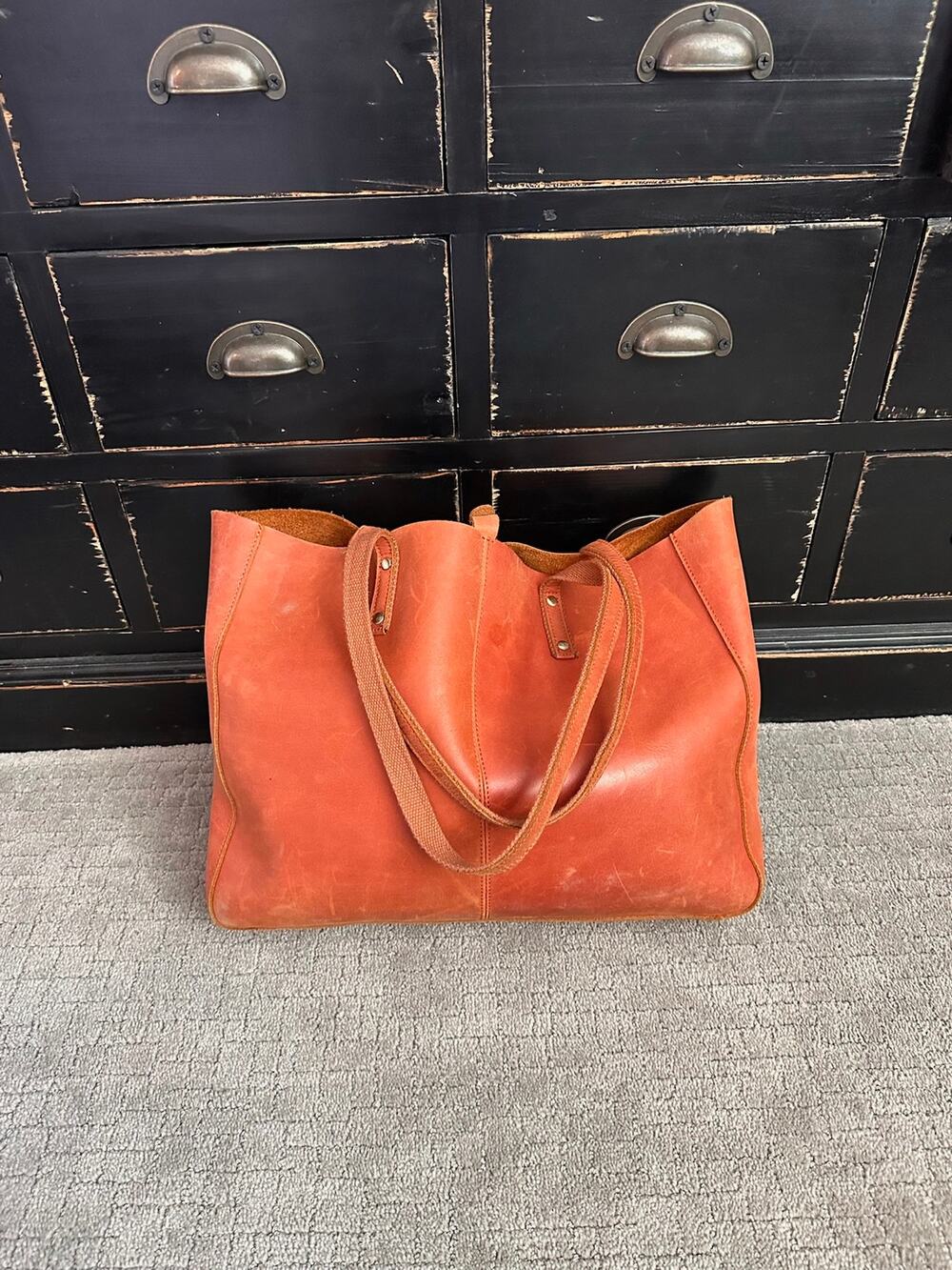 Assorted Brands Genuine Leather Tote